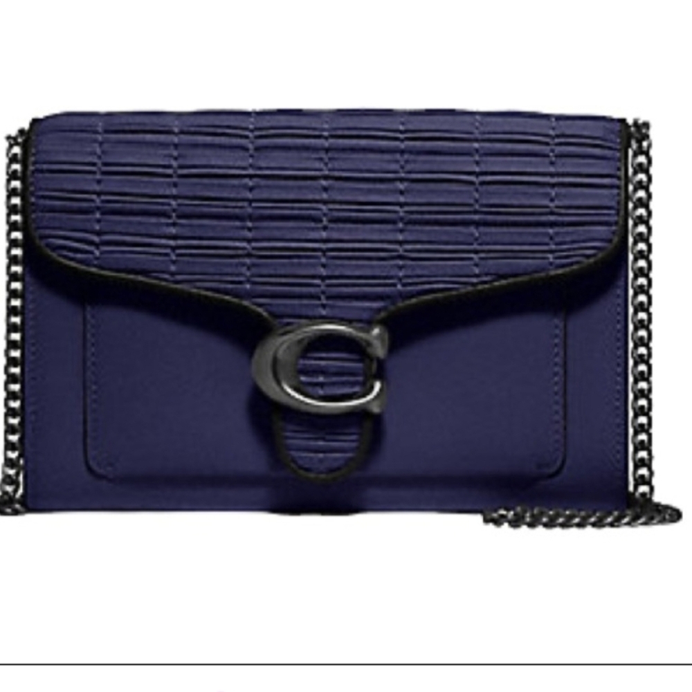 Coach Tabby Chain Clutch W/ Pleating